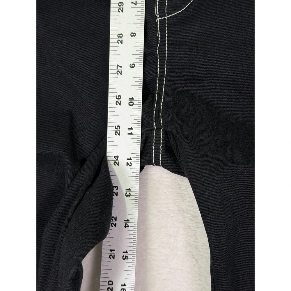 True Religion Pants Mens 32x32 Black‎ Straight Relaxed Cargo Pockets Rock Grunge